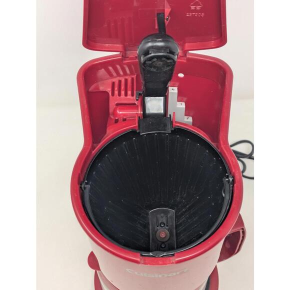 Cuisinart DCC-450BK Red 4 Cup Coffee Maker Stainless Steel Carafe Filter - Picture 2 of 12